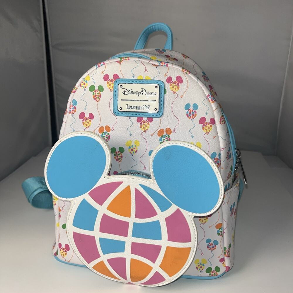 Disney World 50th Loungefly Vault Collection Mickey Mouse Balloons Mini Backpack - Picture 3 of 7